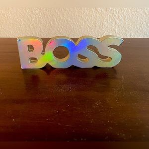 BOSS reflector decor best for desk decor, drawer top decor, shelf decor, etc.